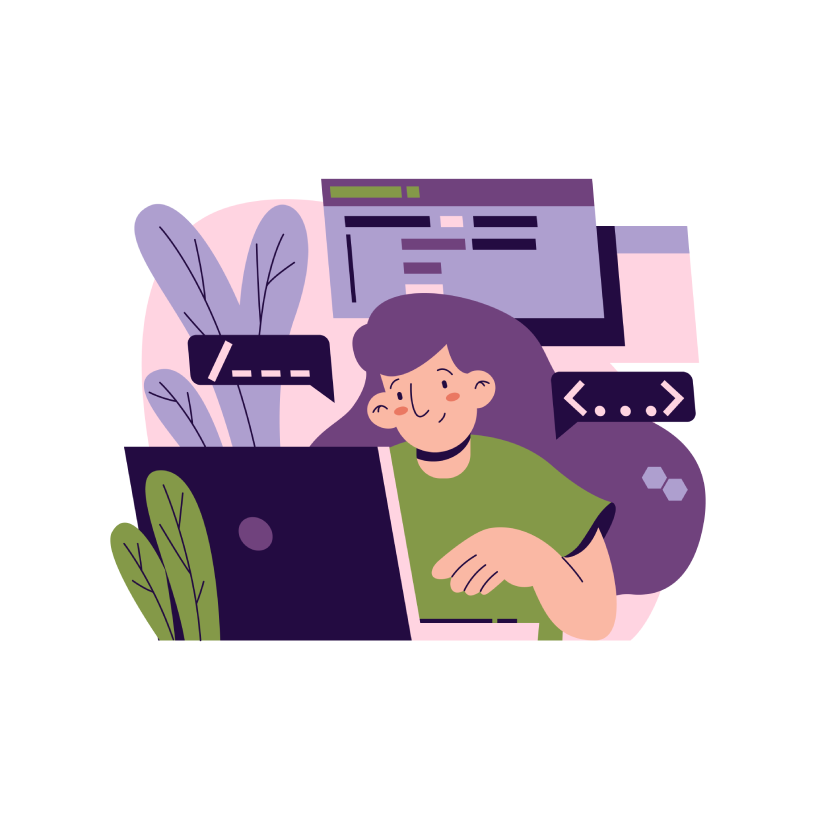 Ilustración de servicios de hosting web seguros y confiables