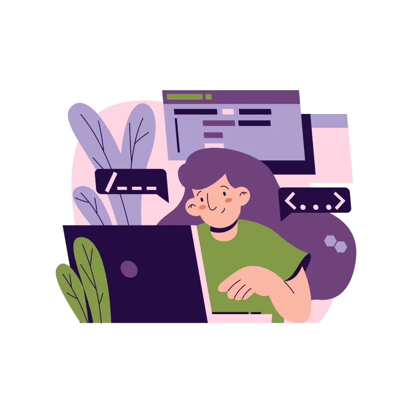 Ilustración de servicios de hosting web seguros y confiables